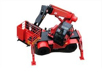 4 ton Aviatsiya platformasi yordamida aylanadigan telehandler